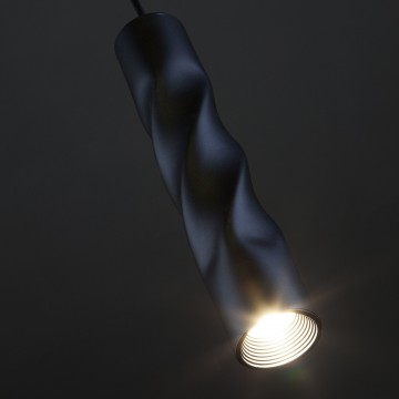Подвесной светодиодный светильник Eurosvet Scroll 50136/1 LED черный (00000083592), LED 5W 4000K 250lm CRI>80 - миниатюра 4