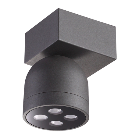 Настенный светодиодный светильник Novotech Street Galeati 358113, IP65, LED 10W 3000K 700lm, темно-серый, металл