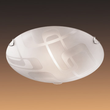 Потолочный светильник Sonex Halo 257, 2xE27x100W, хром, белый, металл, стекло - миниатюра 4