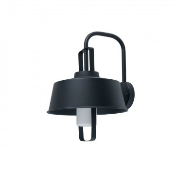 Настенный светильник Nowodvorski Provence 9094, IP44, 1xE27x23W, черный, металл, металл со стеклом - миниатюра 1