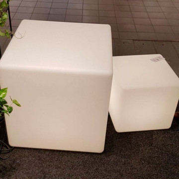 Садовый светильник Nowodvorski Cumulus Cube 8965, IP44, 1xE27x60W, белый, пластик - миниатюра 2