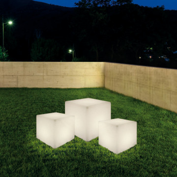 Садовый светильник Nowodvorski Cumulus Cube 8966, IP44, 1xE27x60W, белый, пластик - миниатюра 3
