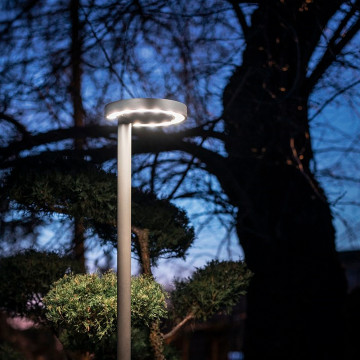 Уличный светодиодный фонарь Nowodvorski Pole LED 9185, IP54, LED 24W 3000K 950lm, темно-серый, металл - миниатюра 2
