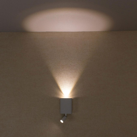 Настенный светодиодный светильник с регулировкой направления света с дополнительной подсветкой Citilux Декарт CL704411, LED 6W 3000K 450lm - миниатюра 7