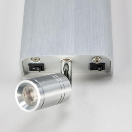 Настенный светодиодный светильник с регулировкой направления света с дополнительной подсветкой Citilux Декарт CL704411, LED 6W 3000K 450lm - миниатюра 9