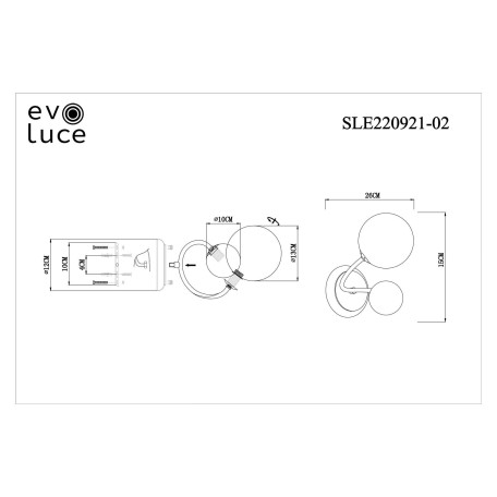 Схема с размерами Evoluce SLE220921-02