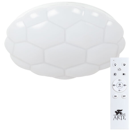 Потолочный светодиодный светильник с пультом ДУ Arte Lamp City Biscotti A2676PL-72WH, LED 72W 2700-7000K 3200lm - фото 1