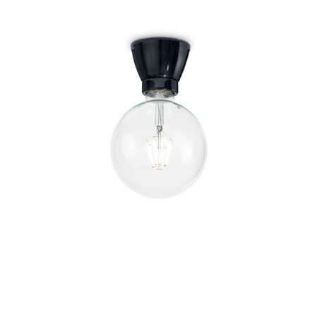 Потолочный светильник Ideal Lux WINERY PL1 NERO 155142, 1xE27x60W - миниатюра 1