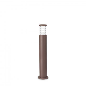 Садово-парковый светильник Ideal Lux TRONCO PT1 H80 COFFEE 163741 (TRONCO PT1 BIG COFFEE), IP44, 1xE27x60W, коричневый, прозрачный, металл, стекло