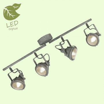Потолочный светильник с регулировкой направления света Lussole Loft Brentwood GRLSP-9882, IP21, 4xE14x6W