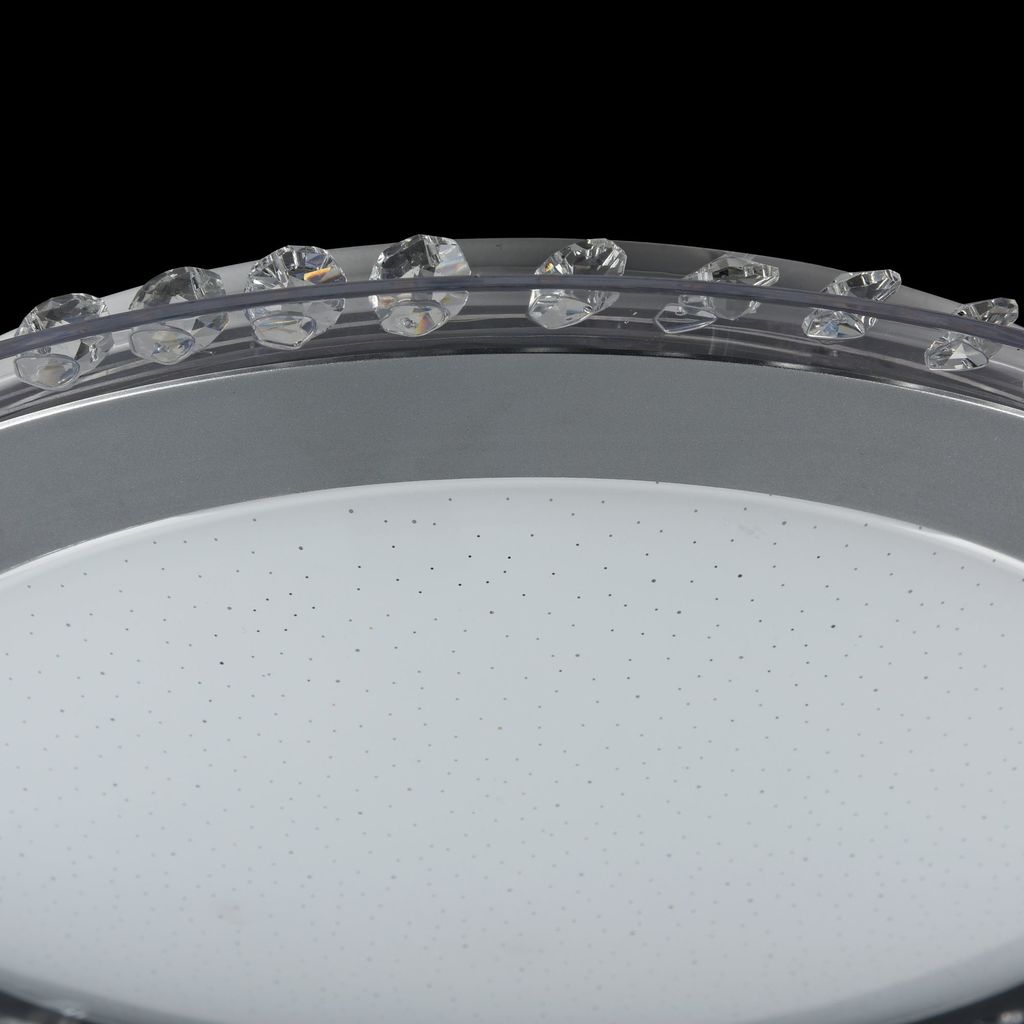 Потолочный светодиодный светильник Freya Glory FR6441-CL-18-W (FR441-18-W), LED 18W 3000K 1260lm, никель, белый с серым, серый с белым, металл, пластик - фото 4
