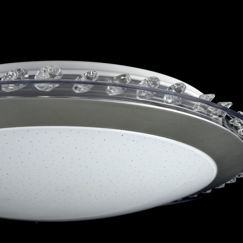 Потолочный светодиодный светильник Freya Glory FR6441-CL-18-W (FR441-18-W), LED 18W 3000K 1260lm, никель, белый с серым, серый с белым, металл, пластик - фото 5