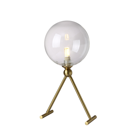 Настольная лампа Crystal Lux ANDRES LG1 BRONZE/TRANSPARENTE 0140/501, 1xG9x7W