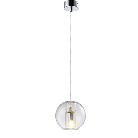 Подвесной светильник Crystal Lux BELEZA SP1 B CHROME 0231/201, 1xG9x5W