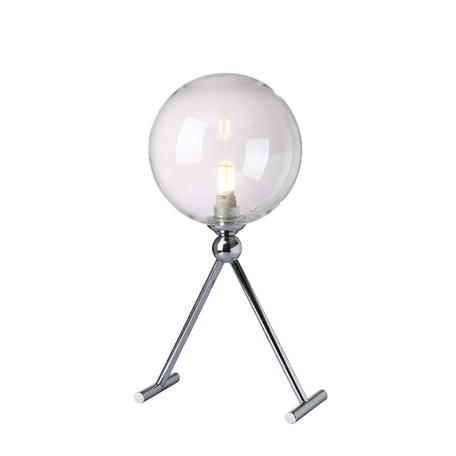Настольная лампа Crystal Lux FABRICIO LG1 CHROME/TRANSPARENTE 0550/501, 1xG9x7W