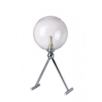 Настольная лампа Crystal Lux FABRICIO LG1 CHROME/TRANSPARENTE 0550/501, 1xG9x7W - миниатюра 2