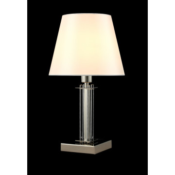 Настольная лампа Crystal Lux NICOLAS LG1 NICKEL/WHITE 3400/501, 1xE14x60W - миниатюра 4