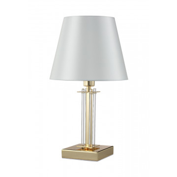 Настольная лампа Crystal Lux NICOLAS LG1 GOLD/WHITE 3401/501, 1xE14x60W - миниатюра 2