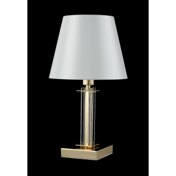 Настольная лампа Crystal Lux NICOLAS LG1 GOLD/WHITE 3401/501, 1xE14x60W - миниатюра 3