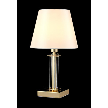 Настольная лампа Crystal Lux NICOLAS LG1 GOLD/WHITE 3401/501, 1xE14x60W - миниатюра 4