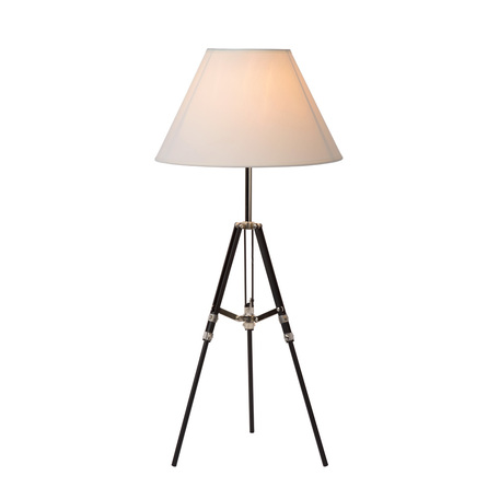 Настольная лампа Lucide Dorine 06515/81/31, 1, хром, черный, белый, металл, текстиль - миниатюра 1
