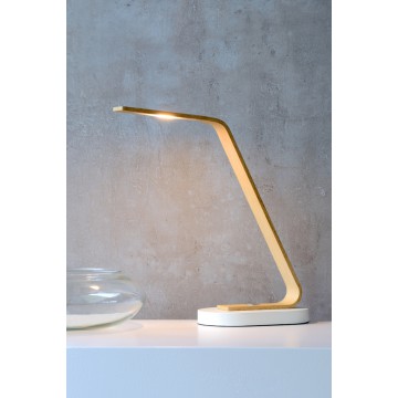 Настольная светодиодная лампа Lucide Dani 03618/05/72, LED 5W, 3000K (теплый), белый, коричневый, бетон, металл - миниатюра 3