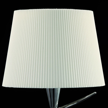 Настольная лампа Mantra Mara 1650, хром, белый, прозрачный, металл, текстиль, хрусталь - миниатюра 3