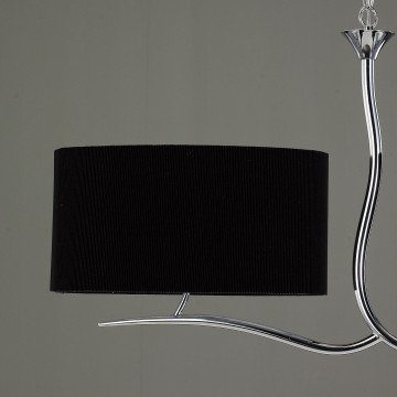 Подвесной светильник Mantra Eve 1170, хром, черный, металл, текстиль - миниатюра 3