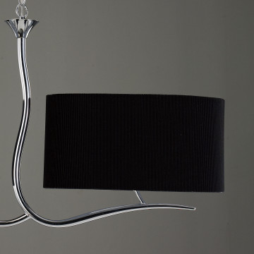 Подвесной светильник Mantra Eve 1170, хром, черный, металл, текстиль - миниатюра 4