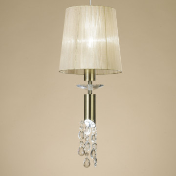 Подвесной светильник Mantra Tiffany 3881, 1xE27x20W + 1xG9x5W - миниатюра 3