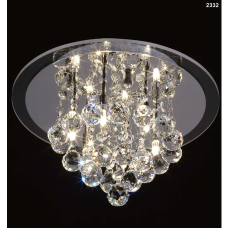 Потолочная люстра Mantra Crystal 2332, прозрачный, хром, металл, стекло, хрусталь - миниатюра 1