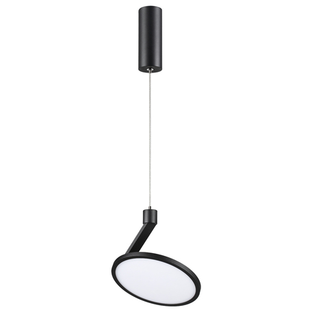 Подвесной светодиодный светильник с регулировкой направления света Novotech Over Hat 358350, LED 18W 4000K 1700lm, черный, черный с белым, металл, металл с пластиком