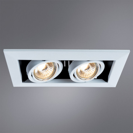 Встраиваемый светильник Arte Lamp Instyle Cardani Piccolo A5941PL-2WH, 2xGU10x50W, белый, металл - фото 2