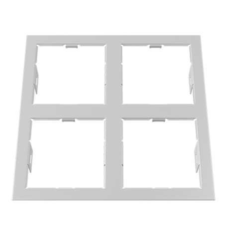 Декоративная рамка Lightstar Domino 214546, белый, металл