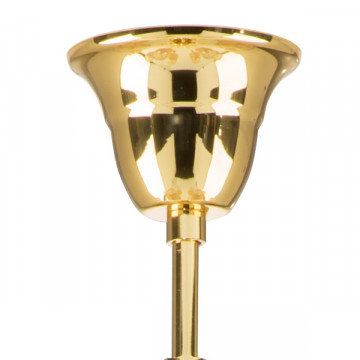 Подвесная люстра Lightstar Osgona Cappa 691152, 15xE14x40W, золотой, бежевый, прозрачный, металл, текстиль, хрусталь - миниатюра 2