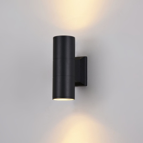 Настенный светильник Maytoni Bowery O574WL-02B, IP54, 2xGU10x50W, стекло - миниатюра 8