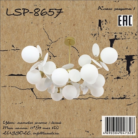 Потолочная люстра Lussole Loft LSP-8657 - фото 1