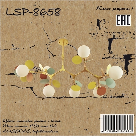 Потолочная люстра Lussole Loft LSP-8658