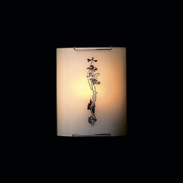 Настенный светильник Citilux Маки CL921019, 1xE27x100W, хром, белый, коричневый, металл, стекло - миниатюра 2