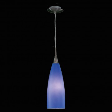 Подвесной светильник Citilux Бокал CL942012, 1xE27x100W, матовый хром, синий, металл, стекло - миниатюра 2