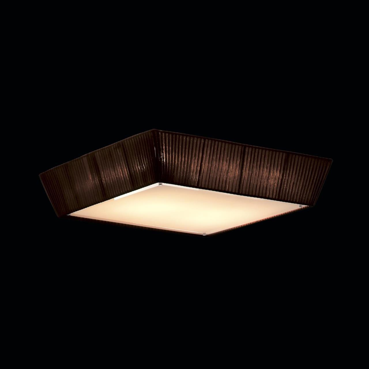Потолочный светильник Citilux CL914142, 4xE27x75W, коричневый, металл, текстиль - фото 2