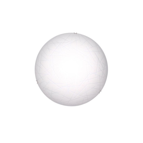 Потолочный светодиодный светильник Citilux CL917061, LED 8W 3000K 520lm, хром, белый, металл, стекло