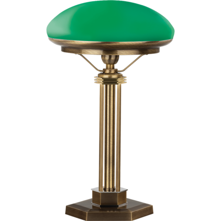 Настольная лампа Kutek Decor (плафон) DEC-LG-1(P)GR, 1xE27x60W, бронза, зеленый, металл, стекло