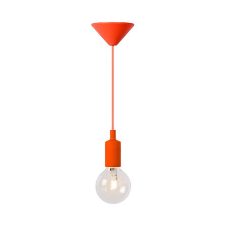 Подвесной светильник Lucide Fix 08408/21/53, 1xE27x42W, оранжевый, пластик