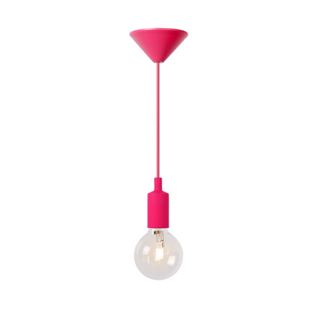 Подвесной светильник Lucide Fix 08408/21/66, 1xE27x42W, розовый, металл - миниатюра 1