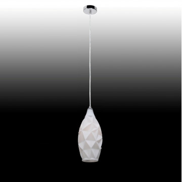 Подвесной светильник Crystal Lux PAPER SP1 2680/201, 1xE27x60W, хром, белый, металл, стекло