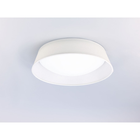 Потолочный светодиодный светильник Mantra Nordica 4961, LED 18W 3000K 1800lm, белый, металл, текстиль - миниатюра 1