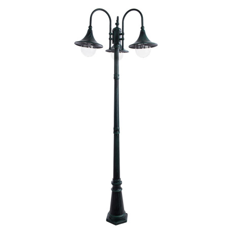 Уличный фонарь Arte Lamp Malaga A1086PA-3BG, IP44, 3xE27x75W