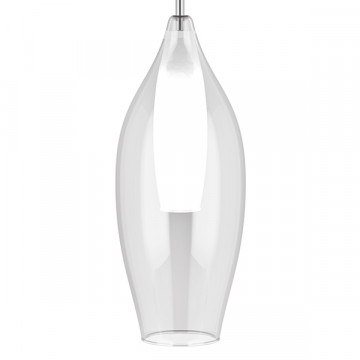 Люстра-каскад Lightstar Pentola 803061, 6xG9x25W, хромированный, белый с прозрачным, прозрачный с белым, белый, прозрачный, металл, стекло - миниатюра 4