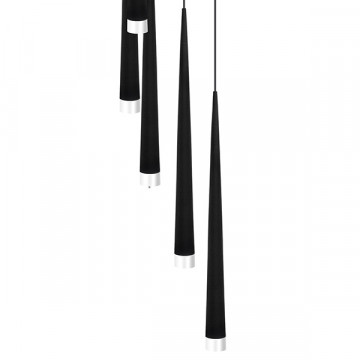 Люстра-каскад Lightstar Punto 807087, 8xG9x25W, хромированный, черный, металл - фото 3